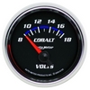 2-1/16" VOLTMETER, 8-18V, COBALT